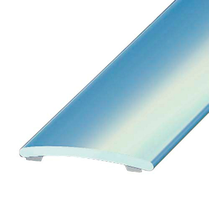 Gulvprofil børstet stål - 2 x 16 mm x 0,9 meter